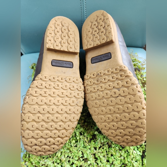 HIP L.L. BEAN Hunting Boots Maine Lace Dark Brown Tan Leather Duck Shoes 10W 9M - Picture 9 of 12